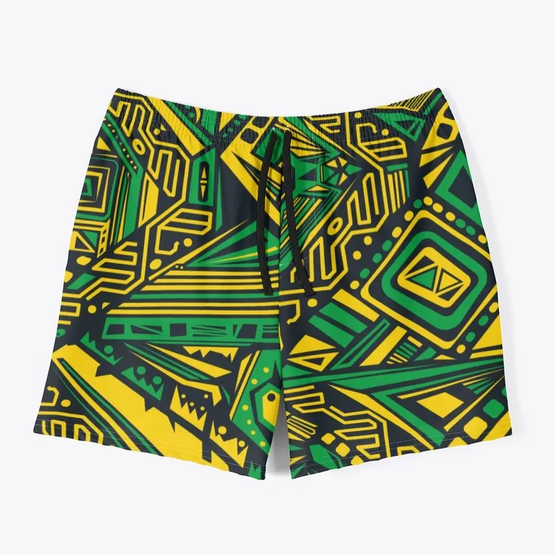 Jamaica Tribal design Shorts