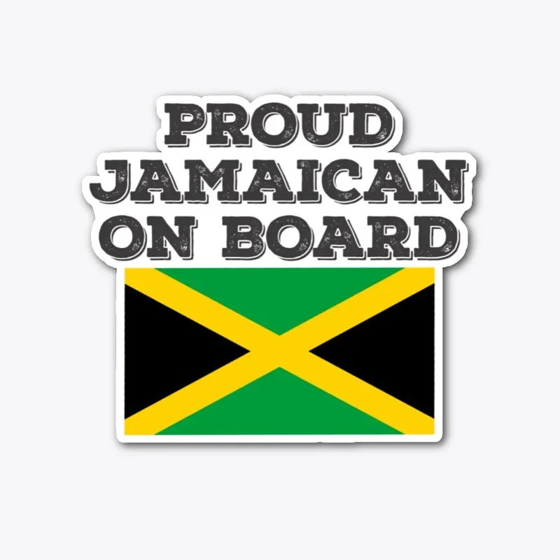 PROUD JAMAICAN BUMPER STICKER